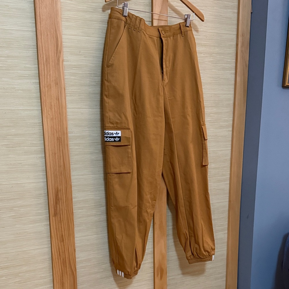 Adidas Women's Brown Cargo Joggers - Picture 3 of 11